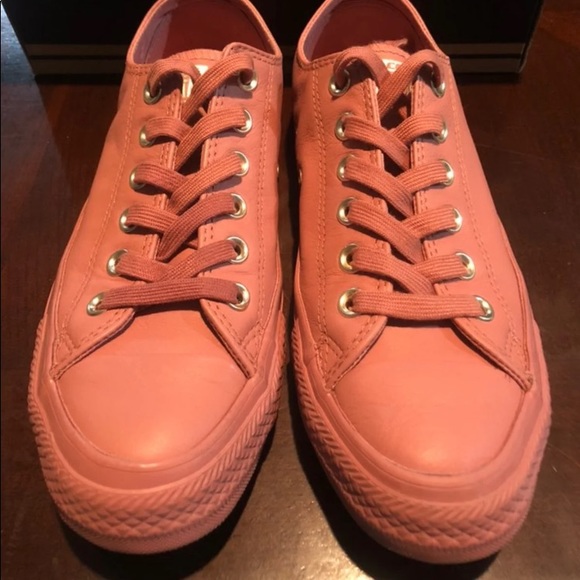 Converse all star low leather desert sand light gold Clearance